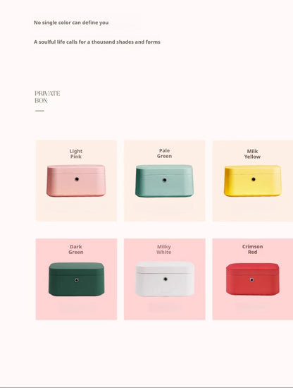 Fingerprint Lock Pink Jewelry Box, Biometric Safe Organizer Case, Smart Storage, Gift for Her