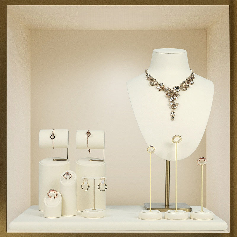 Metal Jewelry Display Set - Adjustable Bracelet Stands