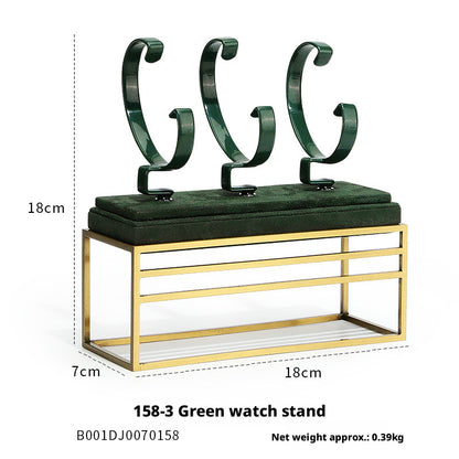 Luxury Metal Watch Stand - Solid Steel Display for Men's Collection