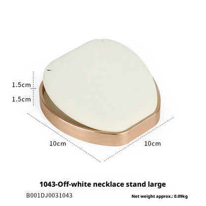 Rose Gold Suede Jewelry Display Stands & Trays for Boutique
