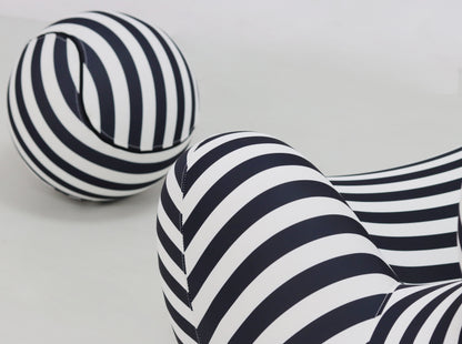 Compress  sofa-YF496-2 BLACK+WHITE