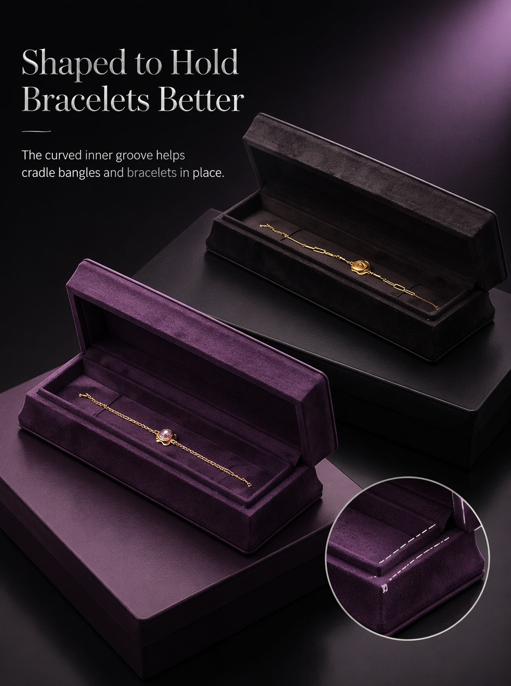 5PCS Velvet Jewelry Box, Suede Gift Packaging Case for Rings Earrings Necklaces