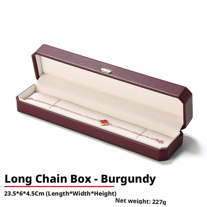 PU Leather Ring Box | Golden Velvet Interior for Engagement