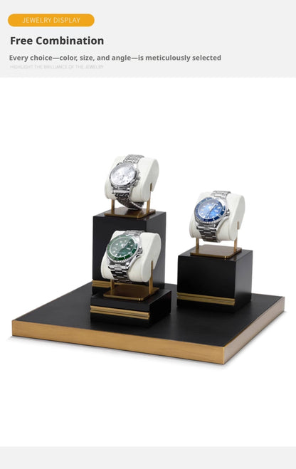 Metal Watch Display Box - 12 Slot Stainless Steel Showcase for Men