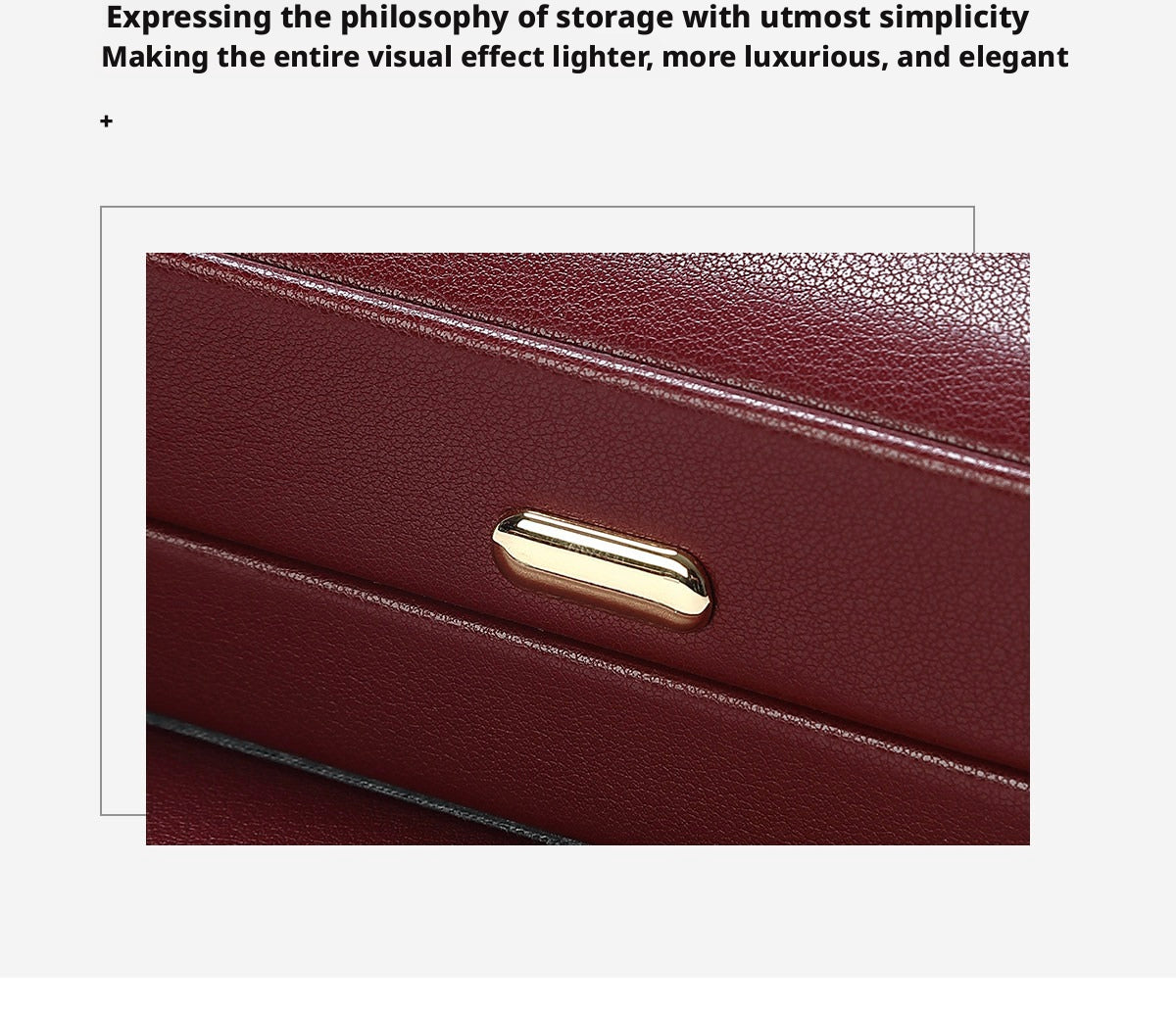 PU Leather Ring Box | Golden Velvet Interior for Engagement
