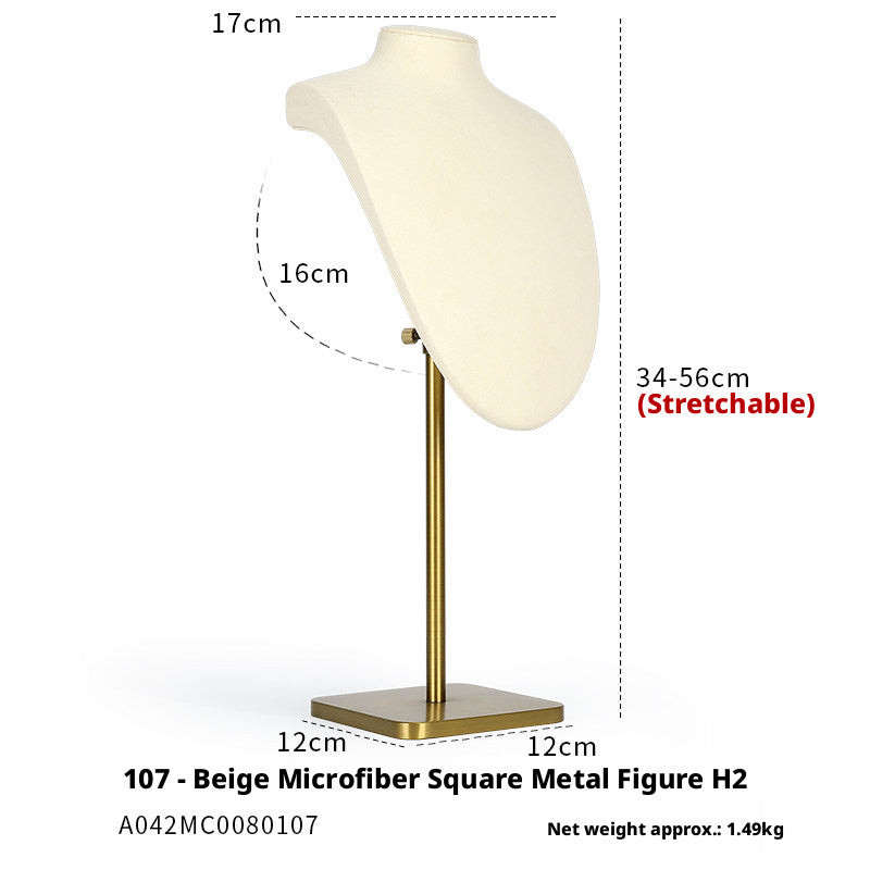 Minimalist Gold Metal Riser - Geometric Display for Shop