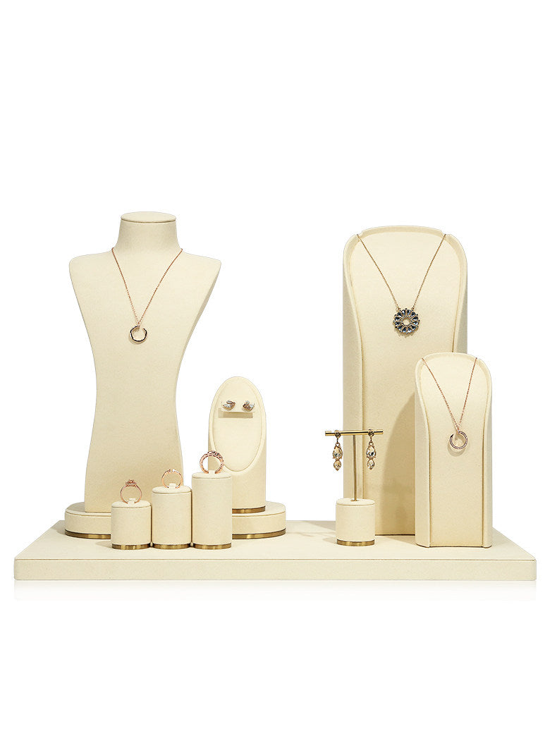 Minimalist Gold Metal Riser - Geometric Display for Shop