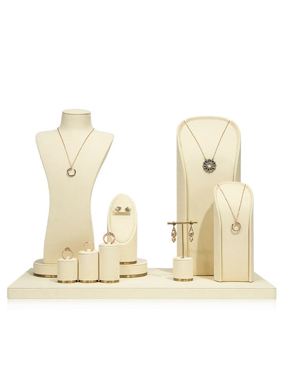 Minimalist Gold Metal Riser - Geometric Display for Shop