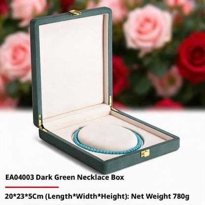Wooden Double Door Jewelry Box, Large Capacity Storage Organizer for Earrings Bracelets