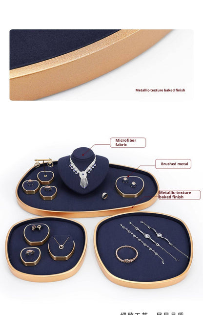 Metal Jewelry Display Set - Adjustable Bracelet Stands
