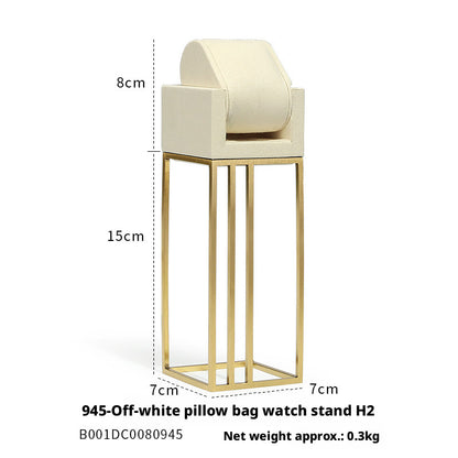 Stainless Steel Watch Display Case - Glass Top Showcase for Retail