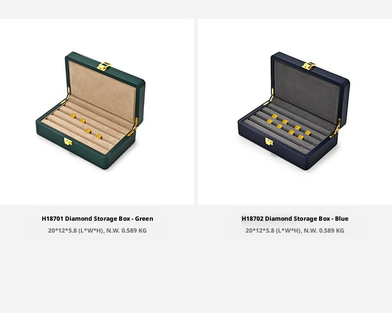 Portable Jewelry Storage Box, Gemstone Organizer for Travel Display