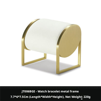 Stainless Steel Watch Display Case - Glass Top Showcase for Retail