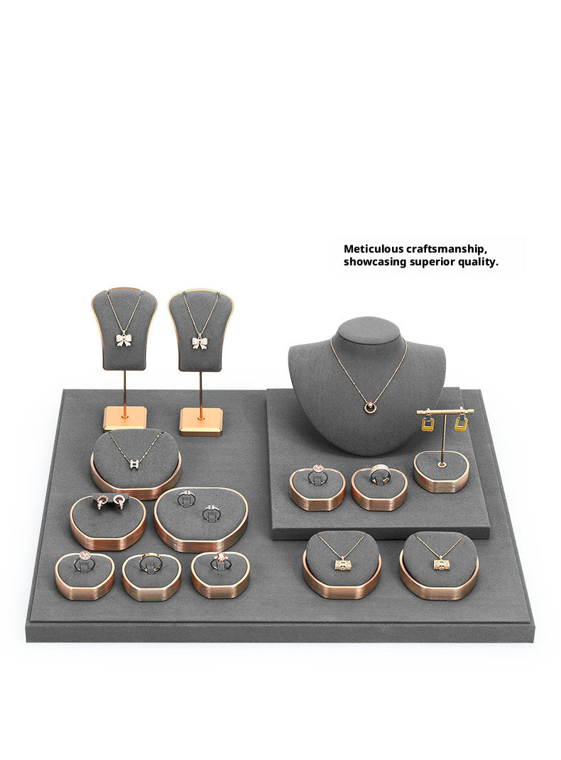 Industrial Metal Necklace Display - Rustic Holder for Booth