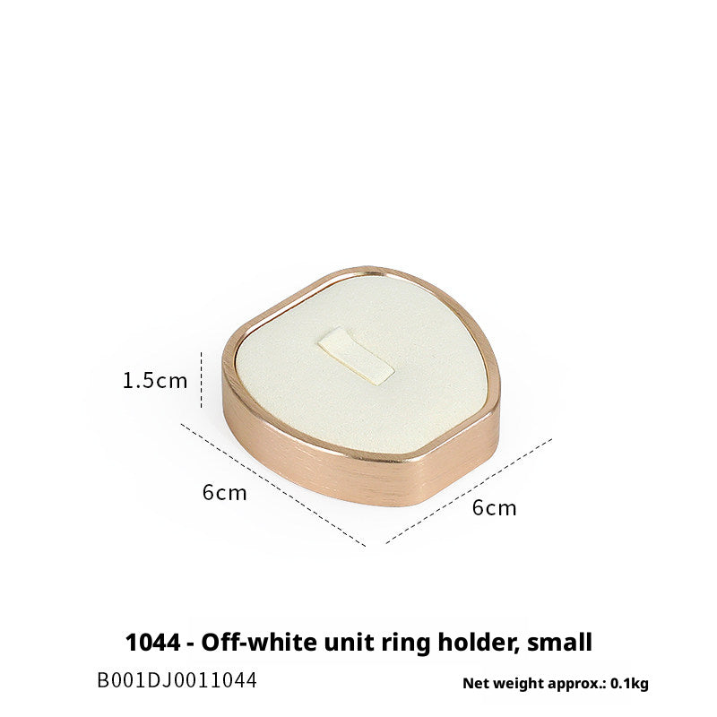 Rose Gold Suede Jewelry Display Stands & Trays for Boutique