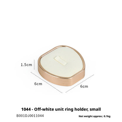 Rose Gold Suede Jewelry Display Stands & Trays for Boutique