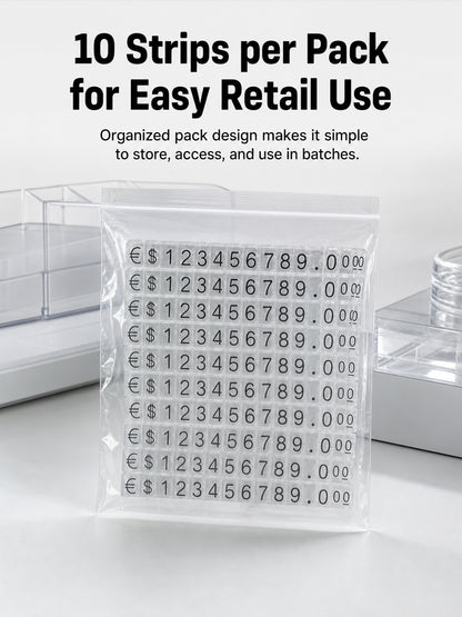 Plastic Jewelry Price Tags, Craft Show Display Number Labels, Retail Booth Supplies