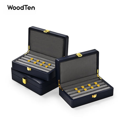 High End Necklace Display Box | Gold & Black Gift Case