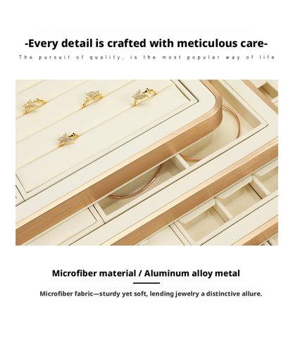 Minimalist Gold Metal Riser - Geometric Display for Shop