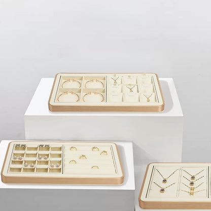 Minimalist Gold Metal Riser - Geometric Display for Shop