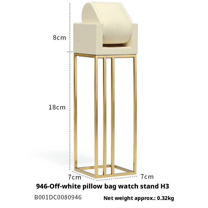 Stainless Steel Watch Display Case - Glass Top Showcase for Retail
