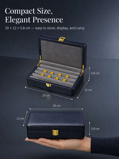 Portable Jewelry Storage Box, Gemstone Organizer for Travel Display