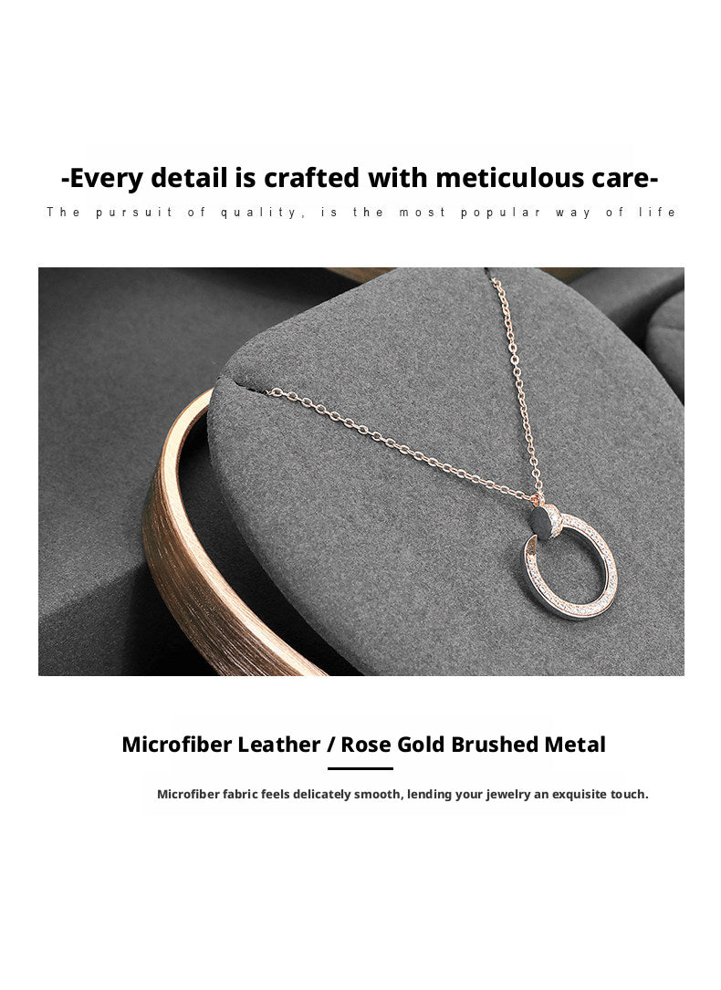 Geometric Velvet Jewelry Showcase Tray & Bust for Retail Counter