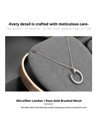 Geometric Velvet Jewelry Showcase Tray & Bust for Retail Counter