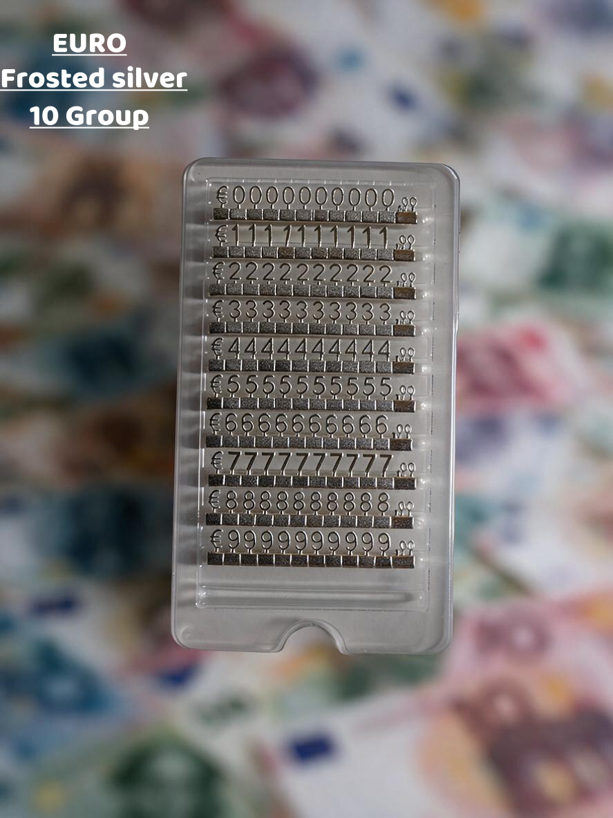 Modular Metal Price Display Numbers, Jewelry Shop Signs (USD, GBP,EURO)