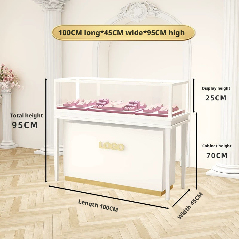 Jewelry Display Tray Velvet Ring Showcase for Retail Store Counter