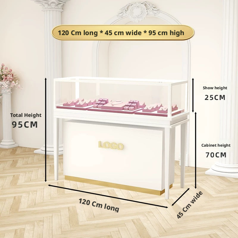 Jewelry Display Tray Velvet Ring Showcase for Retail Store Counter
