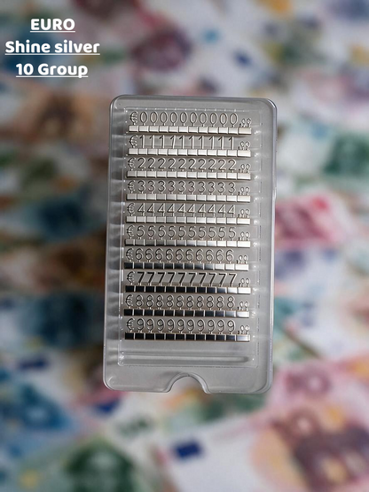Modular Metal Price Display Numbers, Jewelry Shop Signs (USD, GBP,EURO)