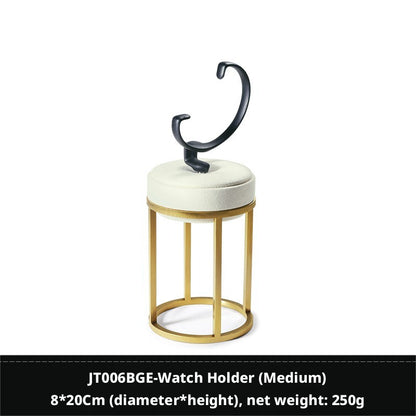 Stainless Steel Watch Display Case - Glass Top Showcase for Retail