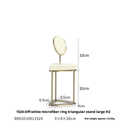 Minimalist Gold Metal Riser - Geometric Display for Shop