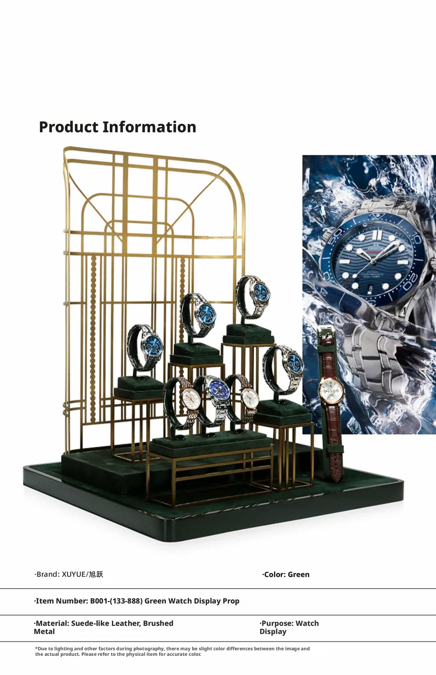Luxury Metal Watch Stand - Solid Steel Display for Men's Collection