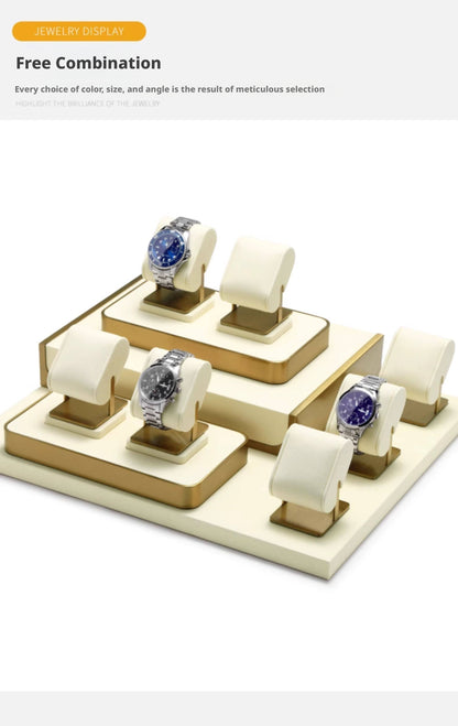 Metal Watch Display Box - 12 Slot Stainless Steel Showcase for Men