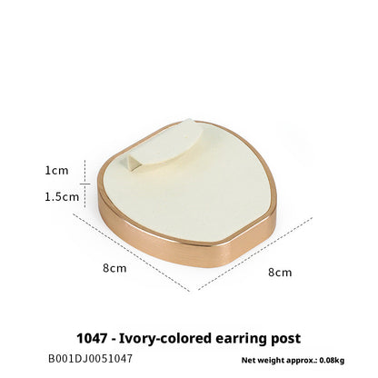 Rose Gold Suede Jewelry Display Stands & Trays for Boutique