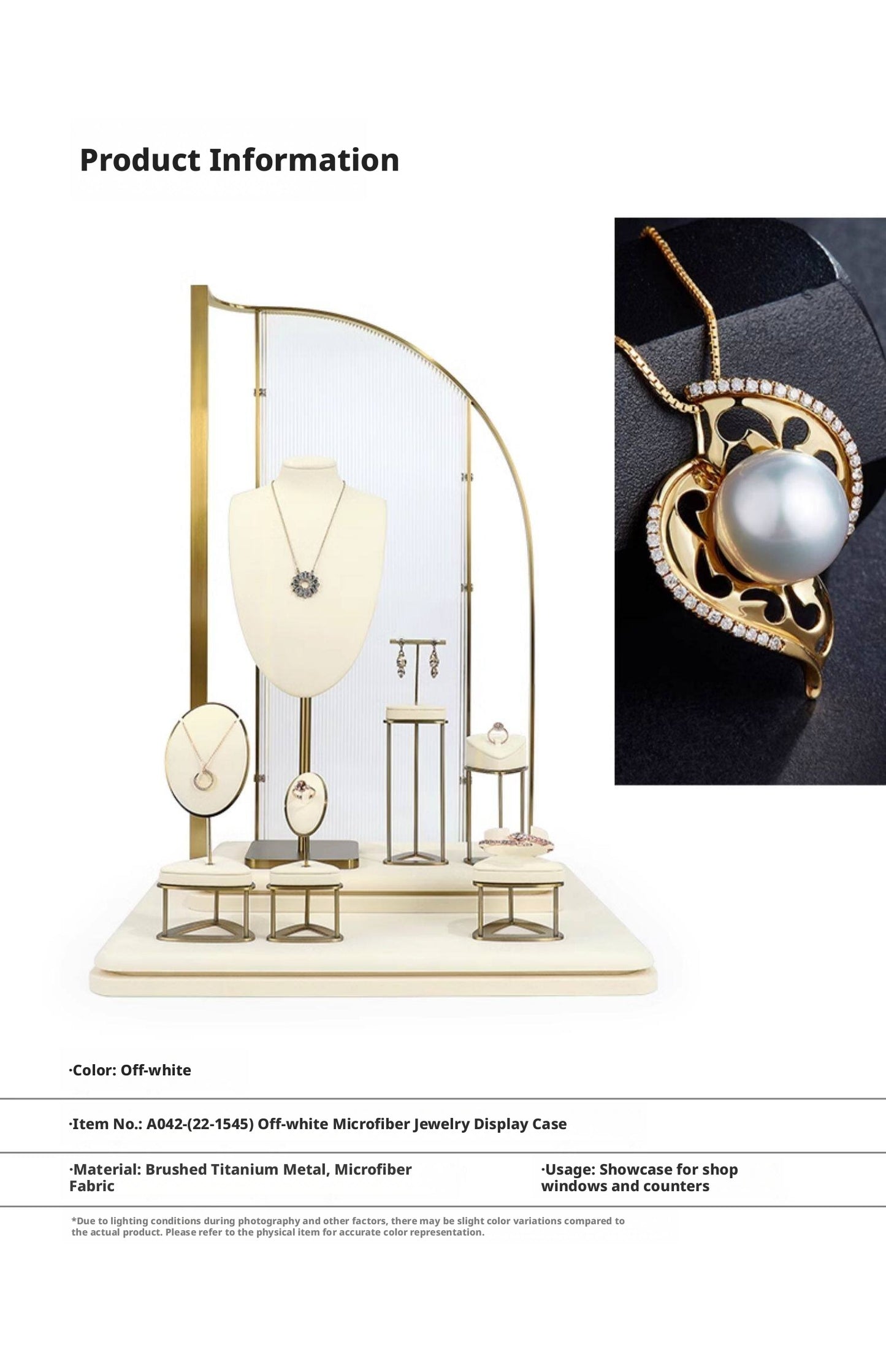Minimalist Gold Metal Riser - Geometric Display for Shop