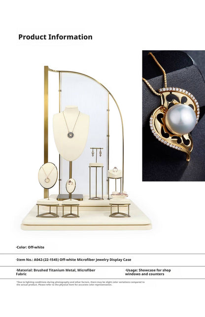 Minimalist Gold Metal Riser - Geometric Display for Shop