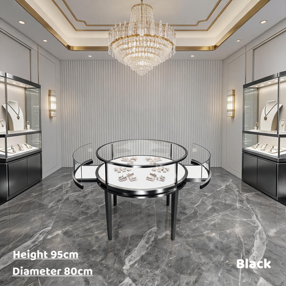 Stainless Steel Electroplated Jewelry Display Stand - Countertop Showcase Rack for Retail Stores Jewelry cabinet