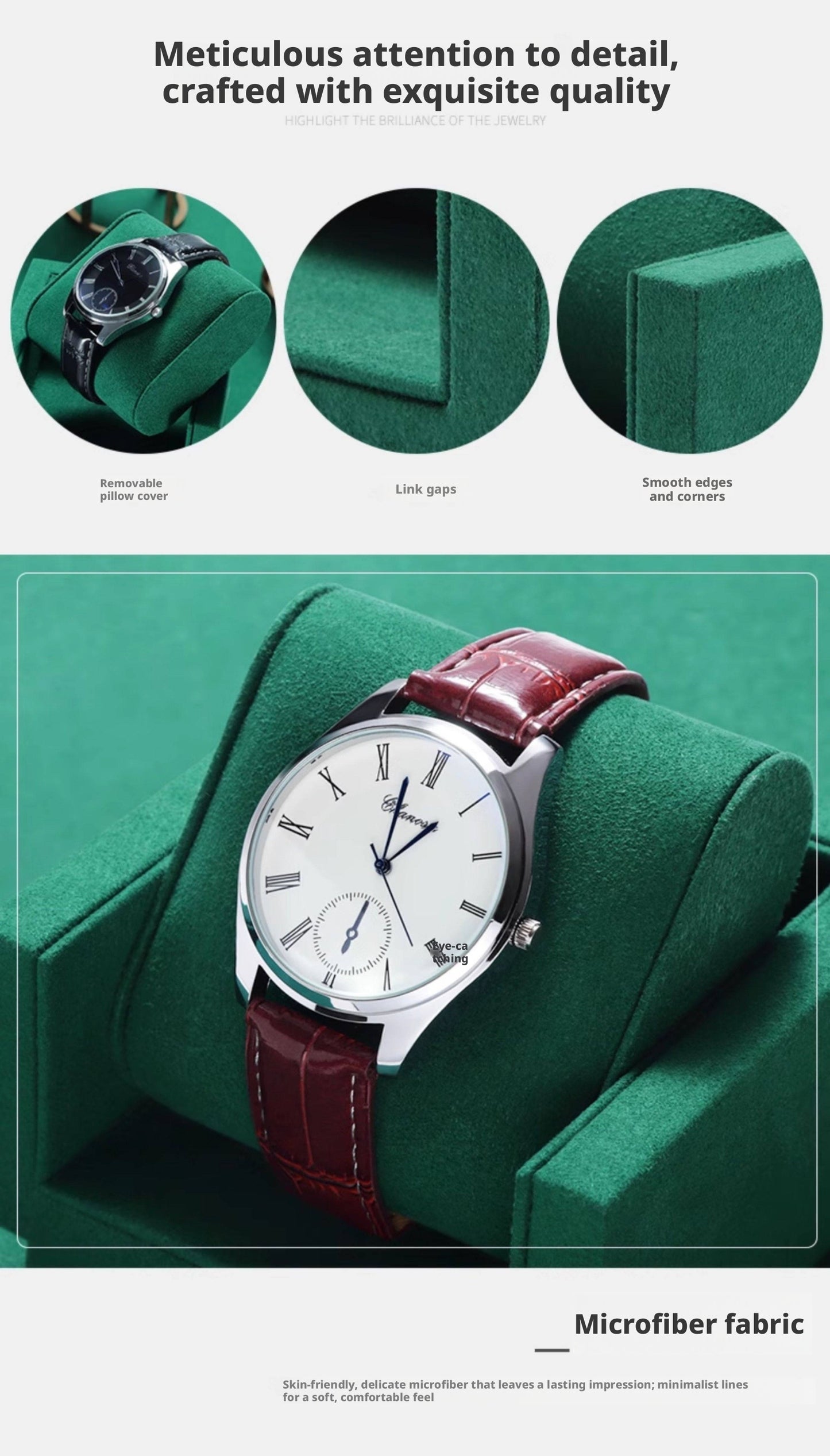 Metal Watch Display Box - 12 Slot Stainless Steel Showcase for Men