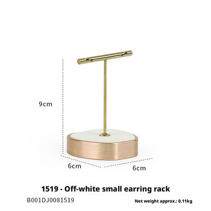 Rose Gold Suede Jewelry Display Stands & Trays for Boutique