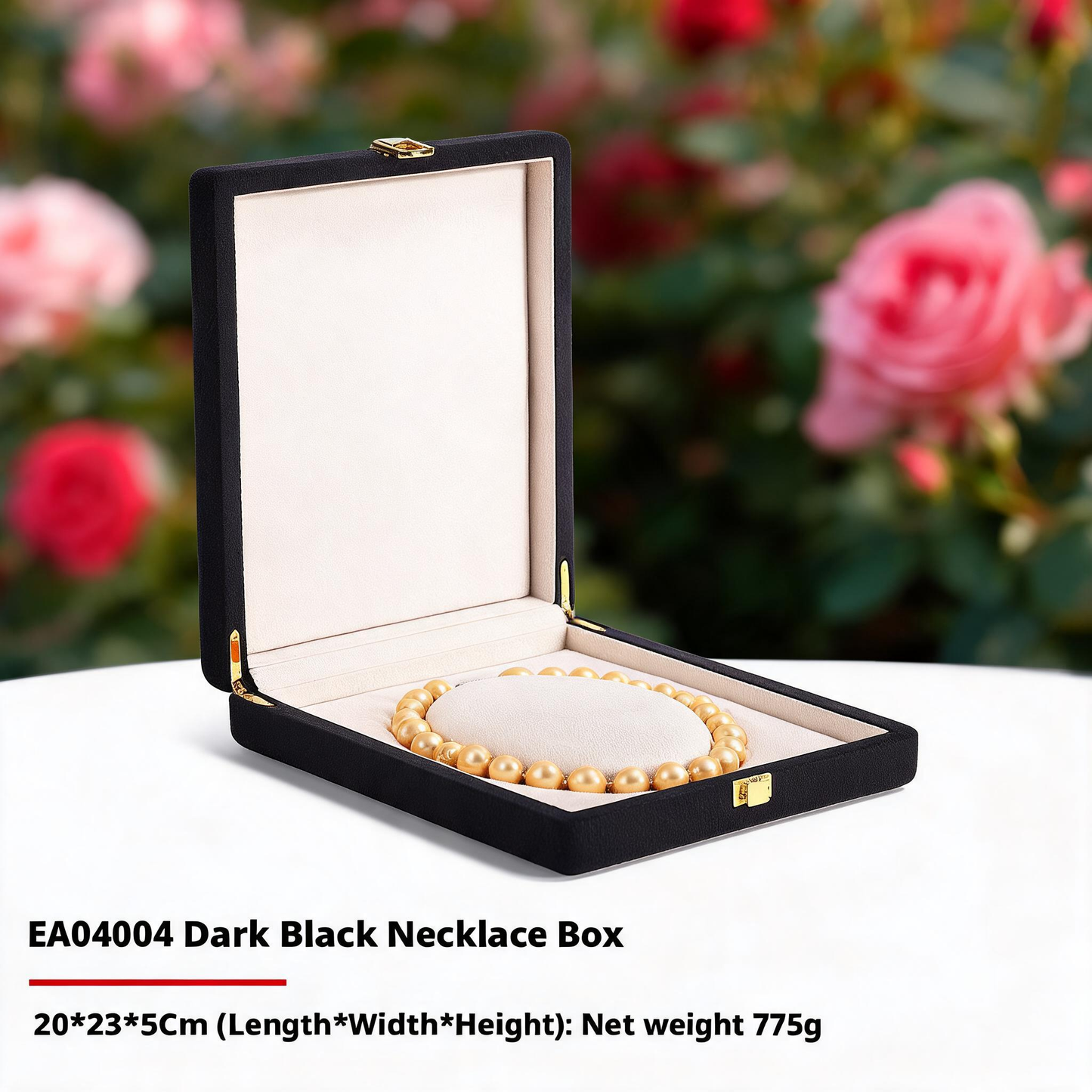 Wooden Double Door Jewelry Box, Large Capacity Storage Organizer for Earrings Bracelets