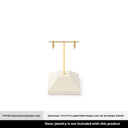 Beige Suede Jewelry Display Set with Pyramid Risers for Vendors