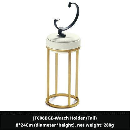 Stainless Steel Watch Display Case - Glass Top Showcase for Retail