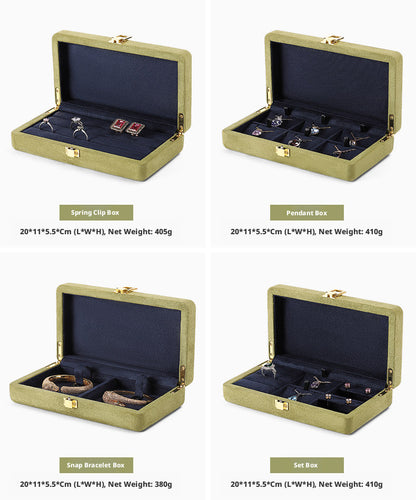 Jewelry Organizer Case, Velvet Gift Box for Rings Necklaces, Present for Her
