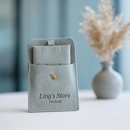 50PCS Luxury Suede Jewelry Gift Bags, Custom Logo Pouches, Personalized Velvet Packaging