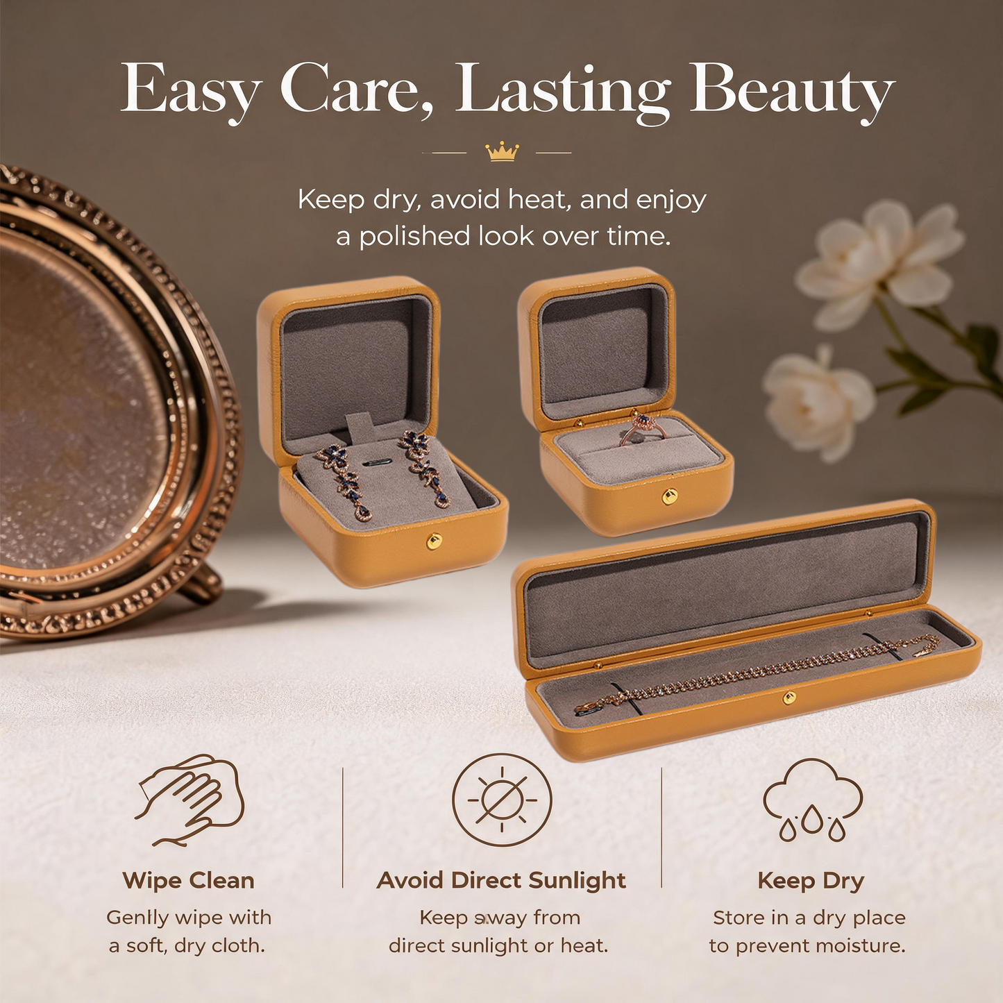 5pcs Luxury PU Leather Jewelry Box, Velvet Lined Gift Case, Elegant Presentation Packaging