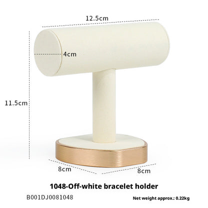 Rose Gold Suede Jewelry Display Stands & Trays for Boutique
