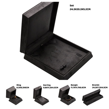 5PCS Velvet Jewelry Box, Suede Gift Packaging Case for Rings Earrings Necklaces